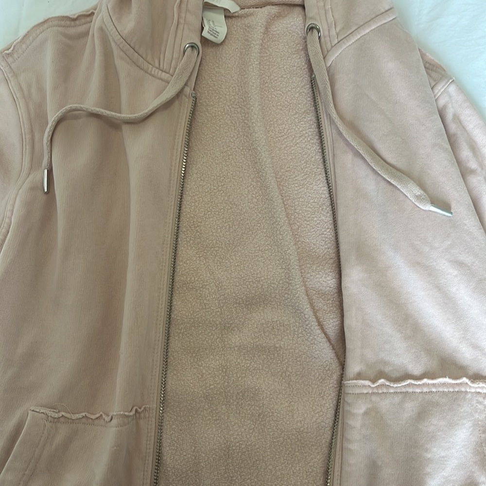 H&M || pink zip up hoodie - Picture 5 of 9